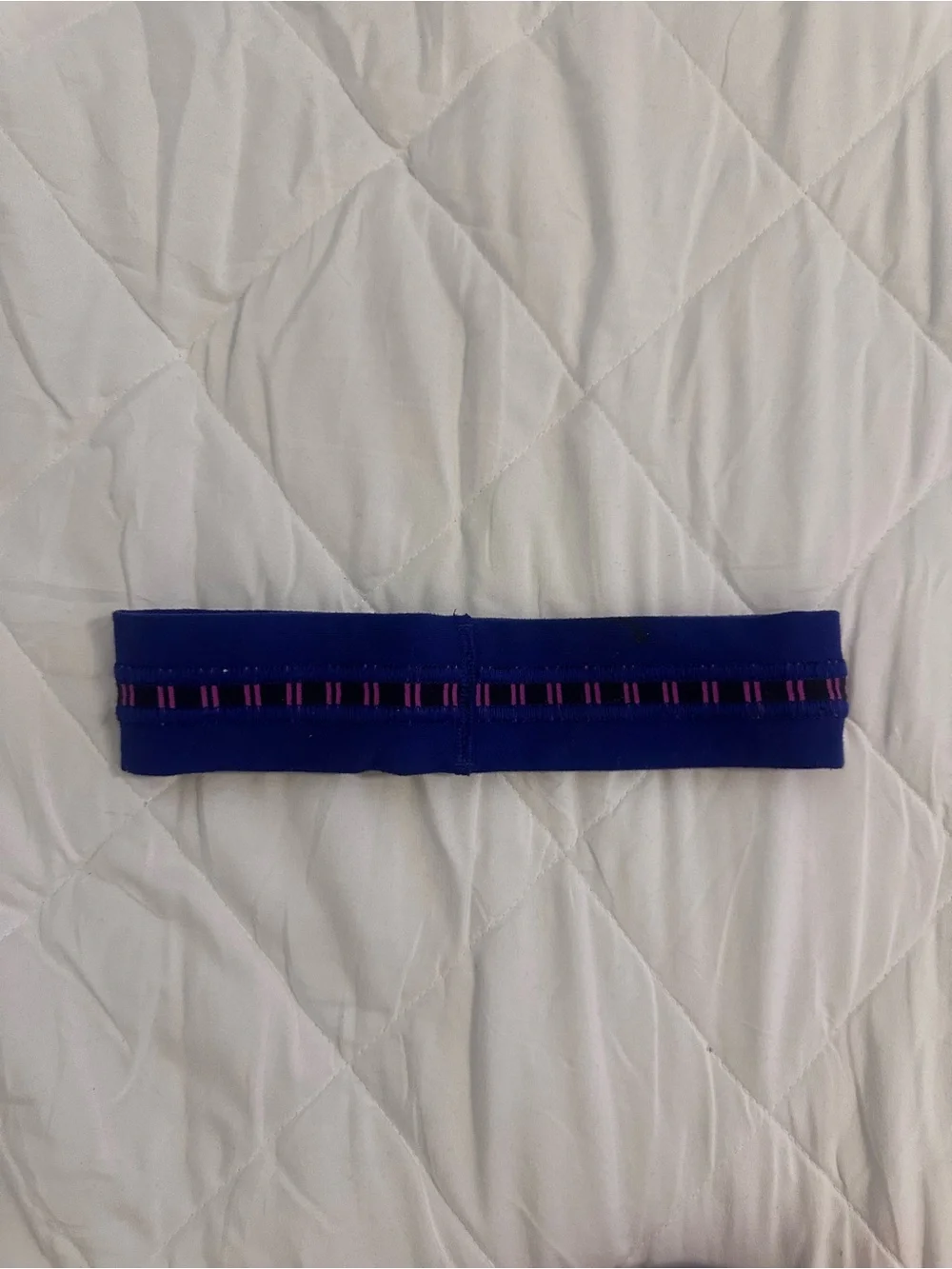 lululemon athletica Dark Purple Headband with Pink Accent